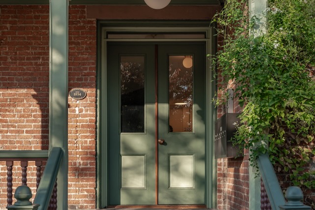 Restored historic doors
